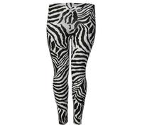 Womens Plus Size Zebra Print Stretchy Labies Viscose Jersey Leggings