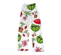 Womens Plus Snow Pants Christmas Pajamas For Family Grinch Pyjama Aesthetic Santa Grinch Christmas Grinch Pants The Grinch Jumpsuit Black And White Pajama Pants Pyjama Pants For Women Grinch