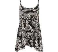 Womens Plus Strappy Abstract Animal Paisley Print Cami Swing Vest Ladies Top 12-30