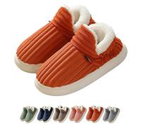 Women's Plush Cloud Slippers,Comfy Casual Non-Slip Warm Thick Soled Indoor Slipper Cozy Fleece-Lined House Shoes