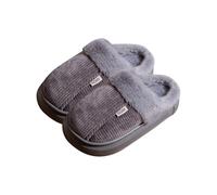 Women's Plush Slippers Cute Soft Soles Mules Winter Platform | Women's comfortable slippers, elegant front closed, fluffy slippers, cuddly warm slippers for home