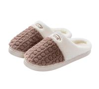 Womens Plush Slippers Ladies House Shoes Textured Honeycomb Fleece Lined | Warm Winter Indoor Shoes Slip on Non Skid Thick Sole Cozy Bedroom Mules Memory Foam Cushion Comfortable Fuzzy Slippers