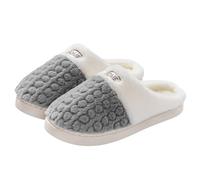 Womens Plush Slippers Ladies House Shoes Textured Honeycomb Fleece Lined | Warm Winter Indoor Shoes Slip on Non Skid Thick Sole Cozy Bedroom Mules Memory Foam Cushion Comfortable Fuzzy Slippers