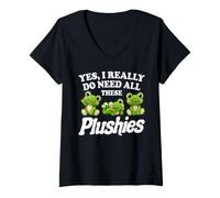 Women's Plushie Collector Stuffed Animal Lover Plush Toy Collection V-Neck T-Shirt