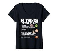 Women's Plushie Collector Stuffed Animal Lover Plush Toy Collection V-Neck T-Shirt