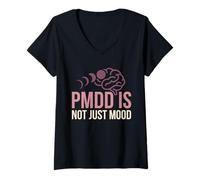 Women's PMDD Awareness PMDD Support Luteal Phase Hormonal Health V-Neck T-Shirt