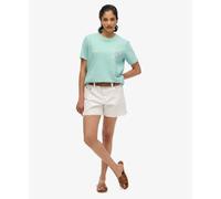 Women's pocket T-shirt Superdry Garment Dye Essential Vert L