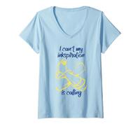 Women's Poetry Slam I Cant My Inkspiration is Calling Slam Poetry V-Neck T-Shirt