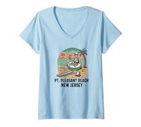Womens Point Pleasant Beach New Jersey NJ Boy Girl Men Women V-Neck T-Shirt