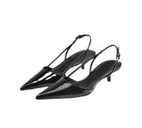 Women's Pointed High Heels Sexy Pointed Shallow Mouth Backless High Heels Office Commuting Single Shoes Casual And Comfortable High Heels For Formal Occasions Suitable For Wearing In Various Places(Bl