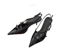 Women's Pointed High Heels Sexy Pointed Shallow Mouth Backless High Heels Office Commuting Single Shoes Casual And Comfortable High Heels For Formal Occasions Suitable For Wearing In Various Places(Bl