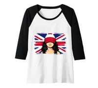 Womens Poland Britain Flags Roots British Polska Heritage Polish Raglan Baseball Tee