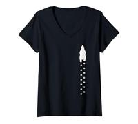 Women's Polar Bear, Animal Design, Fun, icon, Arctic, Planet V-Neck T-Shirt