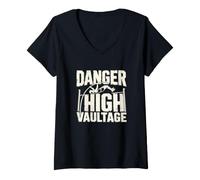 Women's Pole Vaulting Athlete High Vaultage V-Neck T-Shirt