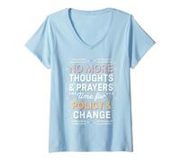 Womens Policy & Change Activist Statement V-Neck T-Shirt
