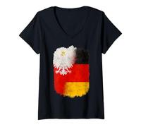 Womens Polish German Heritage V-Neck T-Shirt