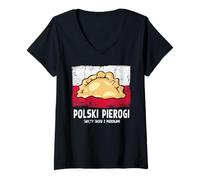 Womens Polish Pierogi Outfit Ideas for Kids & Poland Polska Cuisine V-Neck T-Shirt