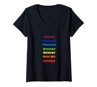 Womens Political Dissident Statement - Not My Potus V-Neck T-Shirt
