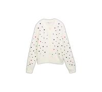 Women's Polka Dot Knitted Cozy Cardigan Tom Tailor Denim Blanc M