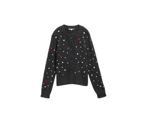 Women's Polka Dot Knitted Cozy Cardigan Tom Tailor Denim Gris M