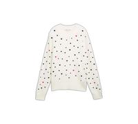 Women's Polka Dot Knitted Jumper Tom Tailor Denim Blanc XS