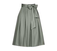 Women's Polka Dot Vintage Swing Skirt Oktoberfest Outfits 1950s Midi Skirt Cocktail Evening Dress Cherry Floral Print Summer Skirt A-line Empire Waist Skirts Knee Length Plate Skirt, O Army Green, XL