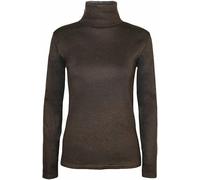 Women's Polo Roll Neck Long Sleeve Turtle Neck Plain Jumpers for Women Top Ladies New Plain Turtle Polo Roll Neck Long Sleeve Stretch Jumper T-Shirt Tee Top (Brown, UK 16-18)