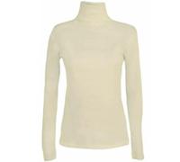 Women's Polo Roll Neck Long Sleeve Turtle Neck Plain Jumpers for Women Top Ladies New Plain Turtle Polo Roll Neck Long Sleeve Stretch Jumper T-Shirt Tee Top (White, UK 24-26)
