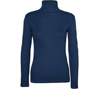Women's Polo Roll Neck Long Sleeve Turtle Neck Plain Jumpers for Women Top Ladies New Plain Turtle Polo Roll Neck Long Sleeve Stretch Jumper T-Shirt Tee Top Size UK 8-26 Teal