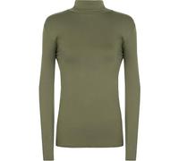 Women's Polo Roll Neck Long Sleeve Turtle Neck Plain Jumpers for Women Top Ladies New Plain Turtle Polo Roll Neck Long Sleeve Stretch Jumper T-Shirt Tee Top Size UK 8-26 Khaki