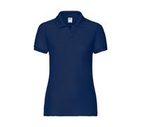 Fruit of the Loom Women's 65/35 Polo Lady-Fit Shirt, Blue (Navy 200), M