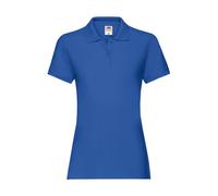 Fruit of the Loom Women's Premium Lady-fit Polo Shirt, Royal Blue, XS