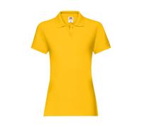 Women's polo shirt Fruit of the Loom Premium Jaune 2XL