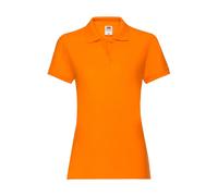Women's polo shirt Fruit of the Loom Premium Orange XL