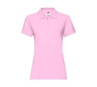 Women's polo shirt Fruit of the Loom Premium Rose M