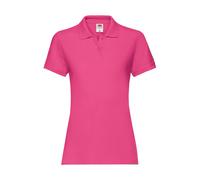 Women's polo shirt Fruit of the Loom Premium Rose S