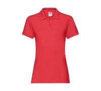 Fruit of the Loom Women's Premium Lady-Fit Polo Shirt Red (Red 400) M