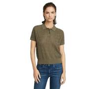 Women's polo shirt G-Star Pointelle Vert L