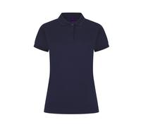 Women's polo shirt Henbury Coolplus wicking Bleu L
