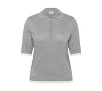 Women's polo shirt KAFFE Curve Lizzy Gris S
