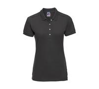 Women's polo shirt Russell Athletic Fitted Stretch Noir M