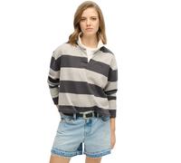 Women's polo shirt Superdry Athletic Essentials Stripe Gris XL