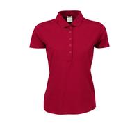 Women's polo shirt Tee Jays Luxury Stretch Rouge S