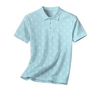 Women's Polo Shirt with Golfer Pattern Short Sleeve Golf Shirt with All-Over Print Sporty Functional Shirt for Women, style_q01 blue, XXL