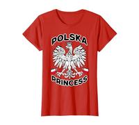Womens Polska Princess Polish Girls Poland Eagle Flag T-Shirt
