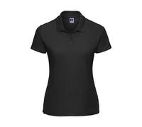 Womens polycotton polo shirt Russell Athletic Classic Noir XL