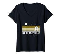 Women's Polyphemus The Cyclopes. Odysseus and Greek Classics. Epic. V-Neck T-Shirt