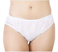 Women's polypro disposable panties (pack of 5) - extra soft and light Underwear for single use for maternity hospitals holidays emergencies - white - X-Large