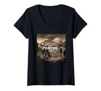 Womens Pompeii, Italy V-Neck T-Shirt
