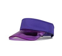 Women's Ponytail Sun Colour Cap Transparent Fashion Baseball Solid Women Visor Baseball Cap Max, purple, One Size